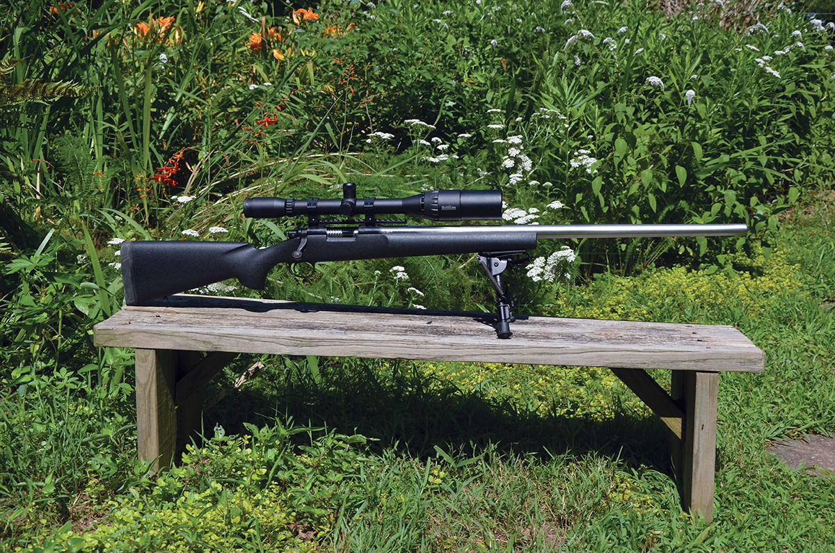 This 40X-KS in 220 Swift was built for Layne by craftsmen in Remington’s Custom Shop when the factory was located in Ilion, New York. He still has the rifle, and with its favorite handload, it still shoots five Nosler 55-grain Ballistic Tip bullets inside a half-inch at 100 yards.